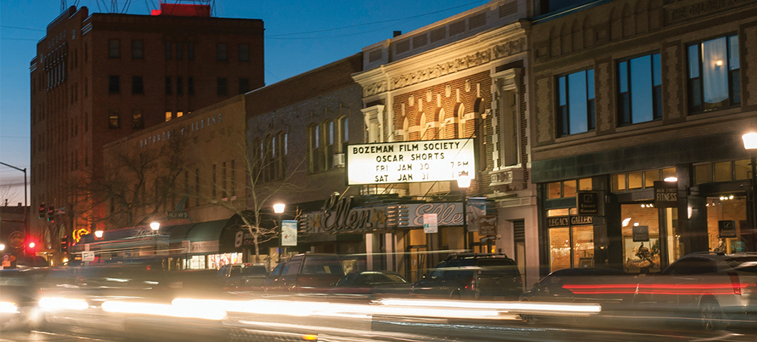 Photo of cars driving down Main Street in Bozeman.