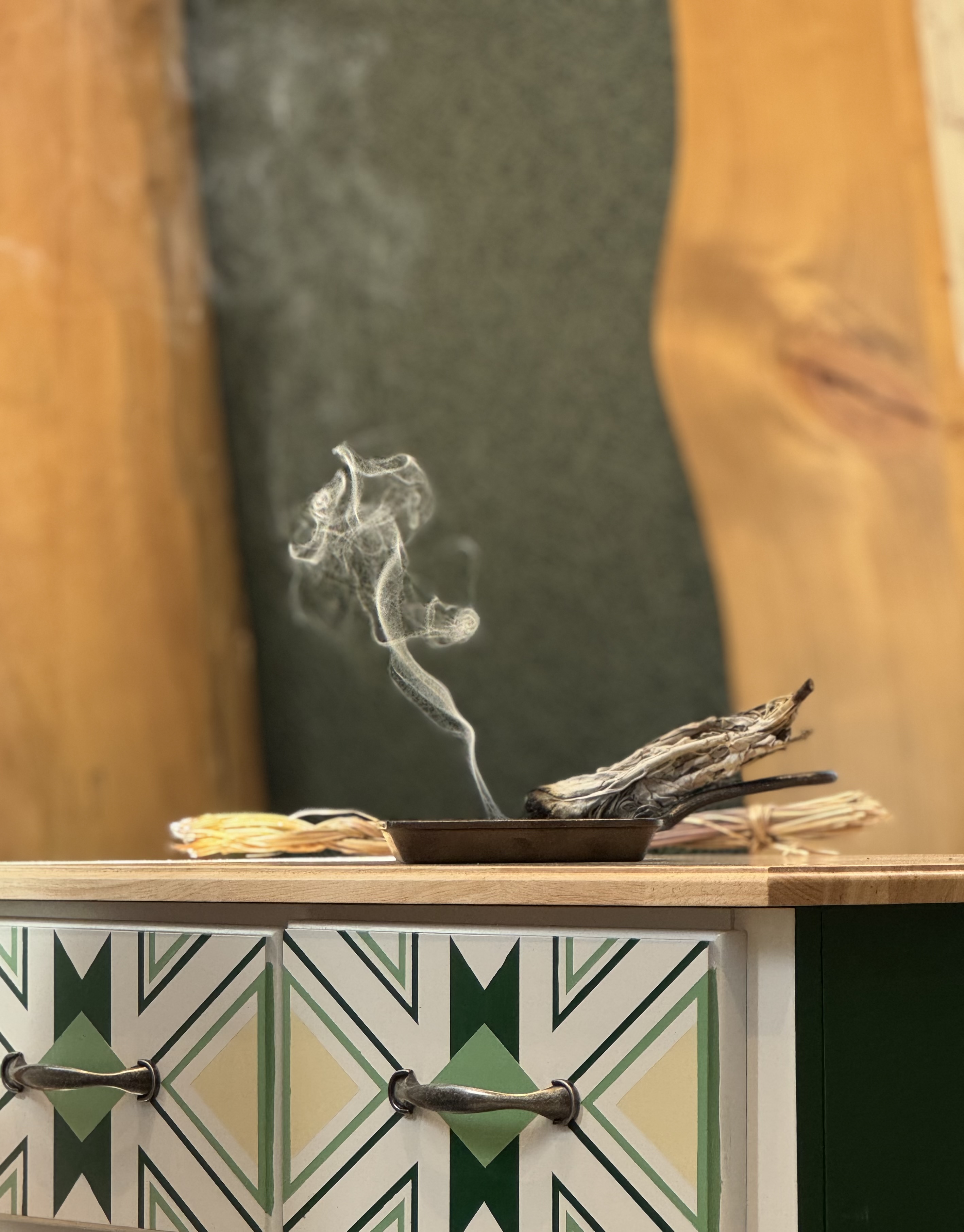 Smudge in the Drum Room in American Indian Hall