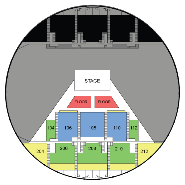 Mannheim Steamroller Seating Map