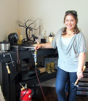 Morena Garcia in her studio