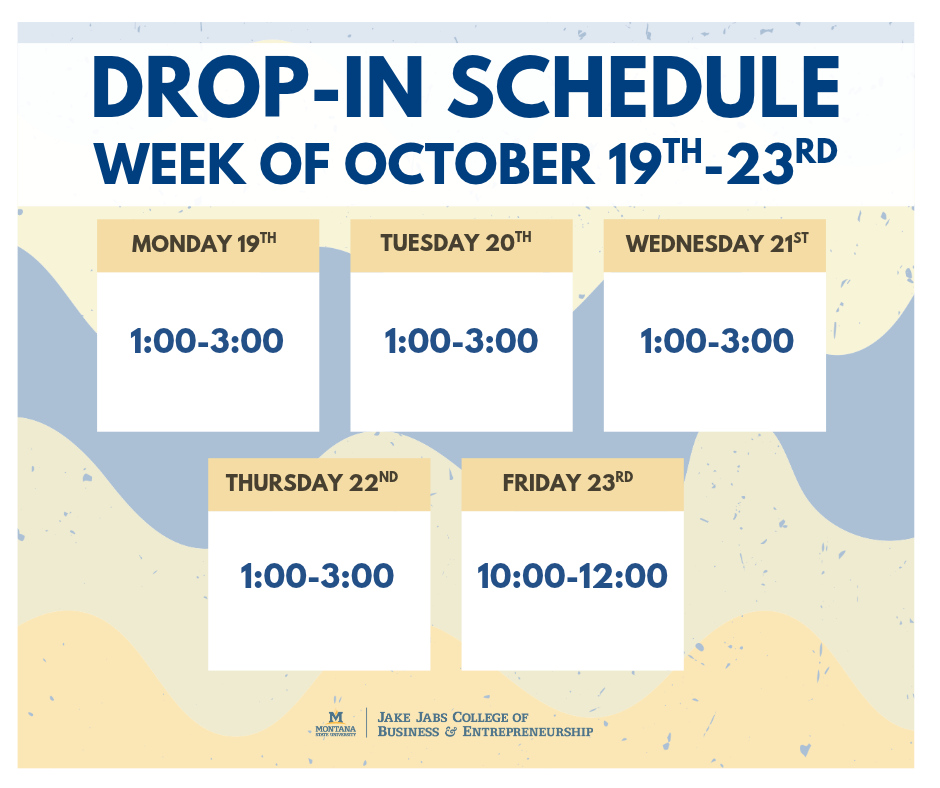 Drop-In Oct19-23