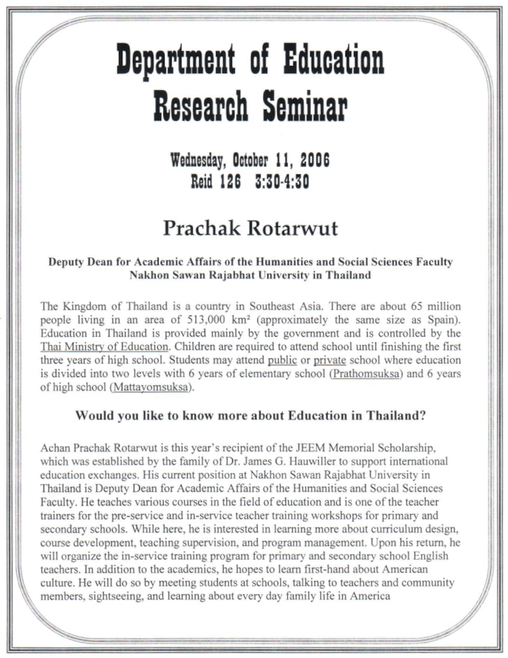 Prachak Rotarwat Flyer