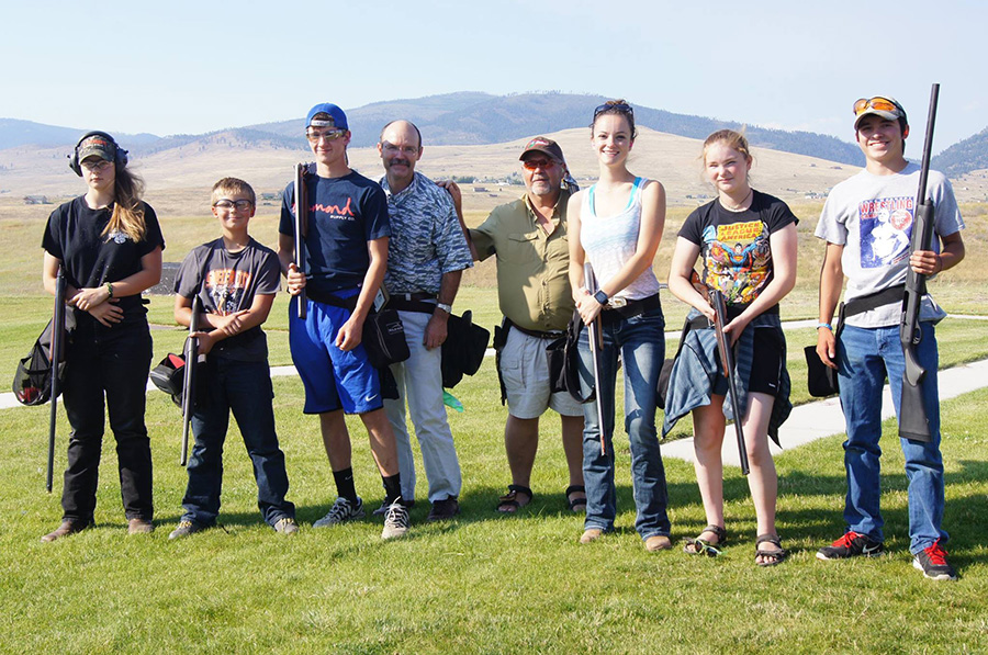 4-H Leaders with Shotgun Project members