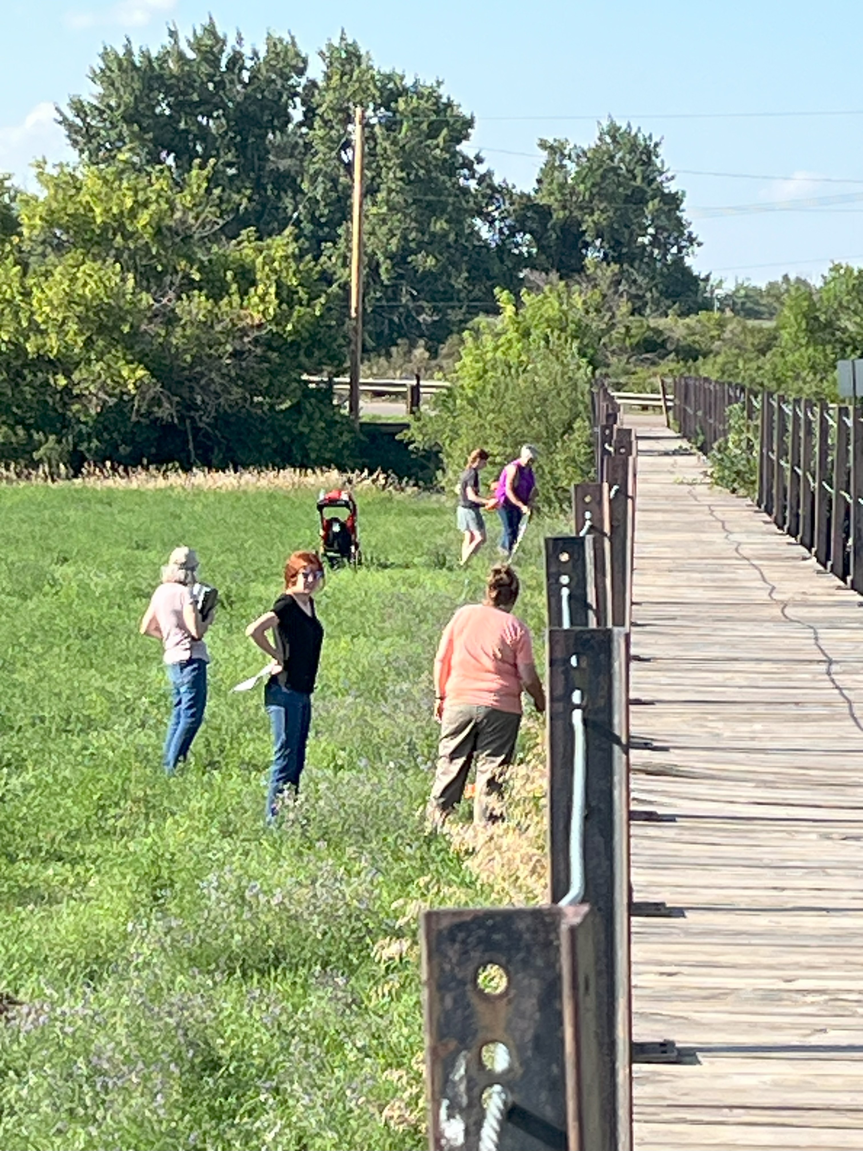 Master Gardeners and Volunteers Design planning for the Wibaux Community Garden