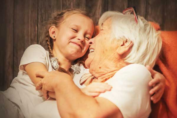 grandma and granddaughter