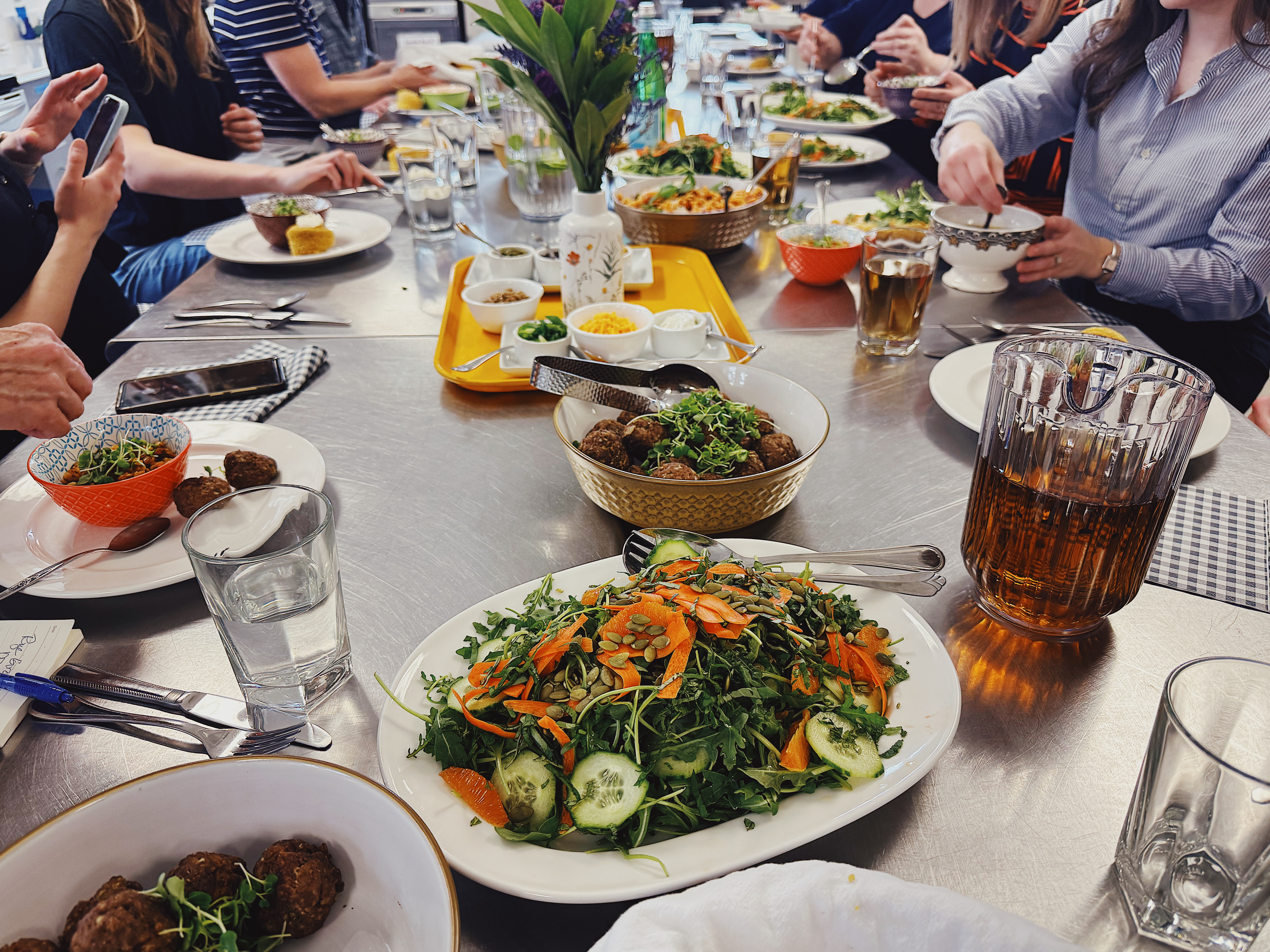 Tasting at the Herrick Hall kitchen