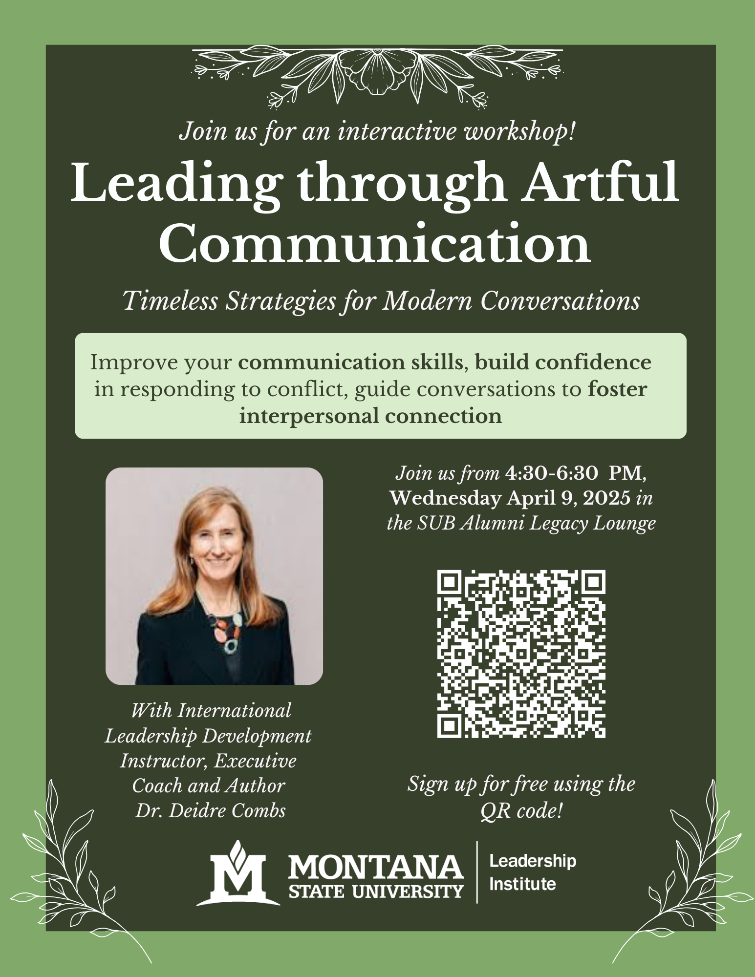 Deidre Combs Workshop Spring 2025