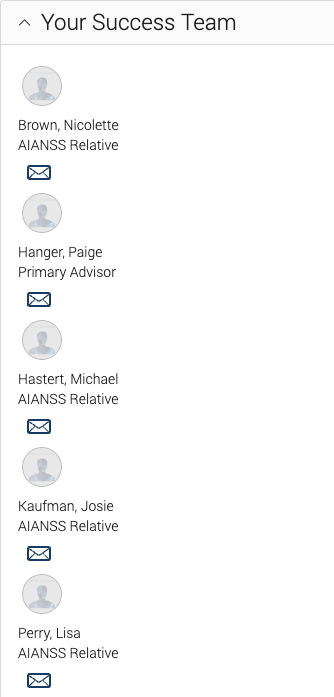 list of student success team