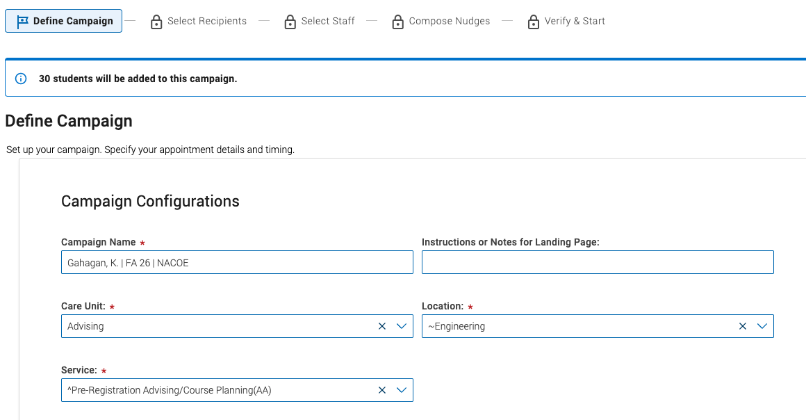 define campaign window
