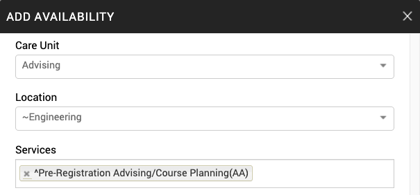 add availability window