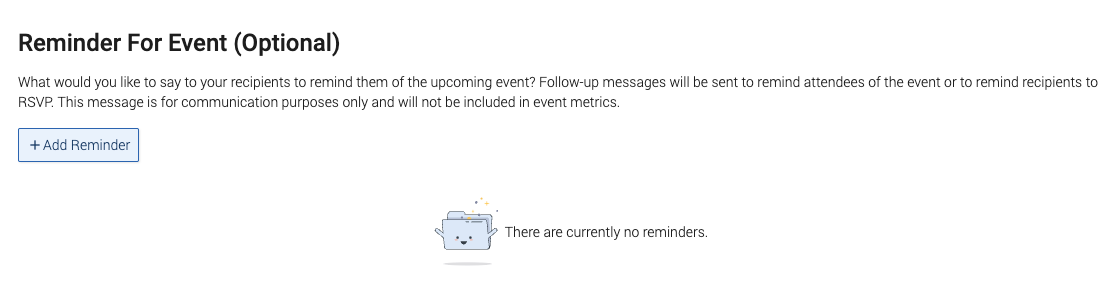 reminder for events window