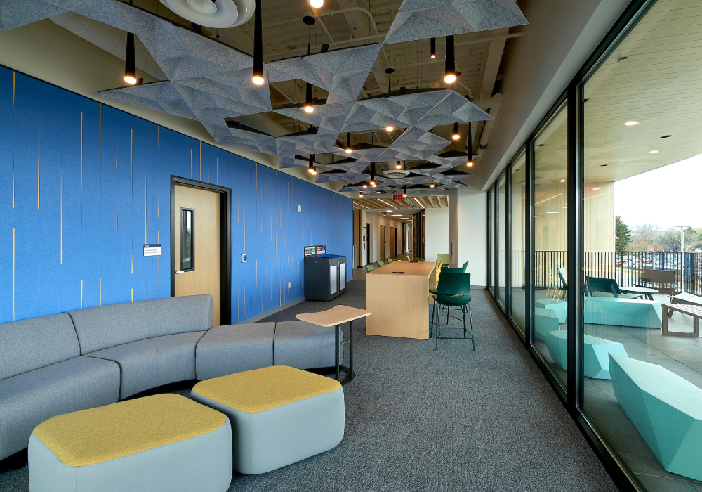 Inside Jones Hall study area in jones hall