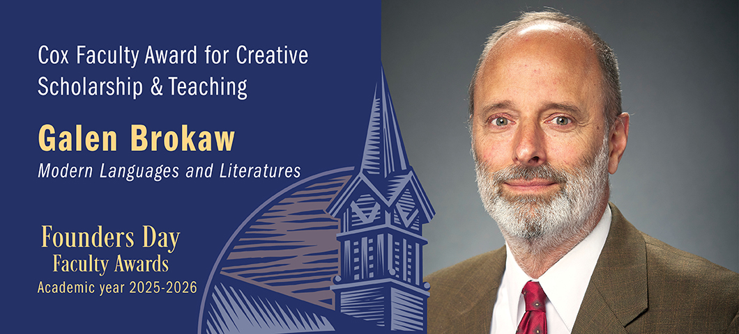 Image of award winner Galen Brokaw.