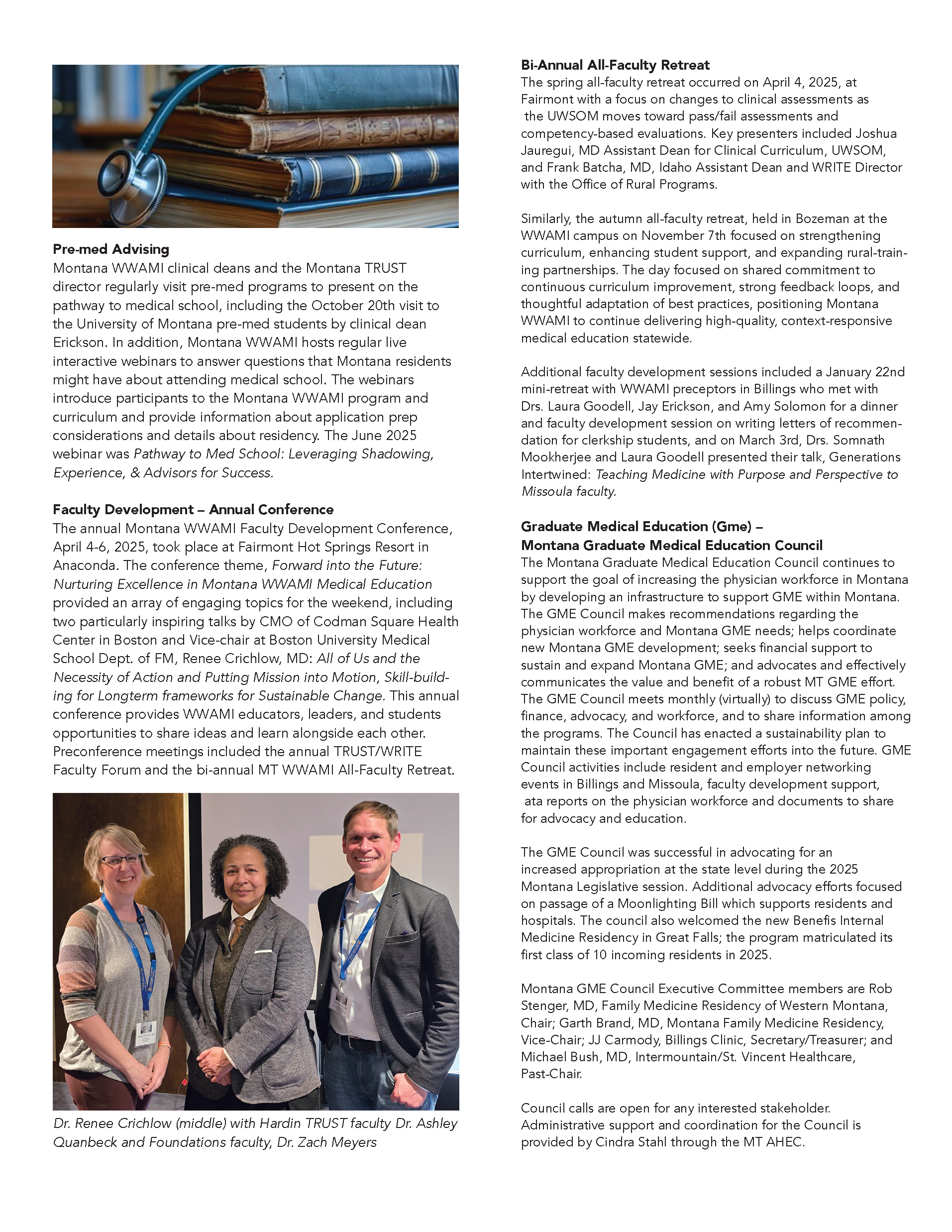 MT WWAMI Newsletter Executive Summary Page 5